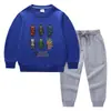 Conjunto de Ropa Infantil Transfronterizo Nuevo Primavera y Otoño 2026: Conjunto de Dos Piezas para Niños: Sudadera y Pantalón Largo, Atuendo de Algodón de Manga Larga de Color Sólido para Bebés