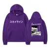 Sudadera con capucha casual de moda callejera con estampado de letras D de doble cara, estilo Anime Drift Ae86, para hombres y mujeres