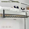 Artefato para Pendurar Roupas de Dormitório, Beliche de Dormitório, Gancho de Cabide Ondulado, Prateleira de Armazenamento Traseira para Porta Lateral de Armário, Coisas Boas
