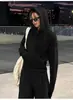 Sudadera Gris Corta con Capucha para Mujer Talla Pequeña 2026 Nueva Ropa de Abrigo de Principios de Otoño Se Puede Usar Sola Estilo Coreano Top de Manga Larga