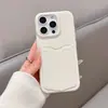 Funda para Teléfono con Textura de Cuero de Manzana con Ranura para Tarjeta Adecuada para iPhone 16 Pro Max, Funda de Teléfono de Lujo de Gama Alta con Soporte para Tarjetas