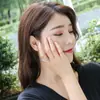 Anillo de Nuevo Estilo Europeo y Americano para Mujer Dedo Cruzado Dedo Índice Anillo de Personas de Chaozhou Japonés y Coreano Articulación Joyería de Mano para Estudiantes Personalidad Simple