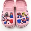 Nuevos Charms para Zapatos Tipo Clogs de Dibujos Animados de la Serie Transformers Accesorios Goma Suave Hebillas para Zapatos DIY Accesorios para Sandalias Pantuflas