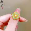 Jindian Mismo Estilo Oro Arena Antiguo Song Yun Cuatro Ruyi Colgante Pulsera Lujo Ligero Atmosférico Juego de Tres Piezas Regalo para Novia