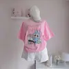 Camiseta Casual de Moda para Niñas, Estilo Nuevo de Verano, Estampada de Manga Corta, Reduce la Edad, Linda, Tendencia Modelo Nuevo 2026