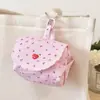 Bolsa de almacenamiento acolchada para CCD estilo macaron, fresca y linda; Billetera de monedas portátil con tapa abatible y bloques de color; Estuche de viaje para toallas sanitarias