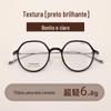 Armação de óculos de titânio ultraleve tipo pena 6,8g moda retro branca avançada multifacetada para miopia rosto masculino e feminino pequeno grau