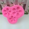 Molde de silicona de flor creativa de 3 pétalos, incluso de 4 o 5 pétalos, superficie de corte, flor pequeña, molde para hornear pasteles de azúcar, venta al por mayor