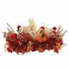 Novo estilo casamento grande estilo arranjo de chão flor simulação flor de seda produto acabado decoração arranjo de flor de eucalipto guia de caminho de palco T arte floral de casamento