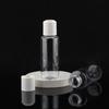 Botellas pequeñas transparentes de plástico de 80 ml con tapa de qiqiu tapa de rosca para envasado de muestras de prueba de productos para el cuidado de la piel