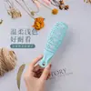 Peine masajeador para el cuero cabelludo, peine grande curvo para peinado voluminoso, peine de costillas huecas conveniente para niños, adecuado para uso en dormitorios, para peinado de cabello liso