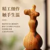 Caleidoscopio de calabaza con cabeza de dragón de madera tallado a mano, pieza de mano coleccionable para hombre, artesanía de madera auspiciosa