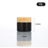 Tapa con veta de madera marrón botella crema oscura 20g botella crema sellada botella crema contorno de ojos 30g cosméticos sub-embotellado botella vacía