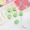Liga Verde Cor Fofa Urso Laço Garra de Gato Borboleta Flor DIY Pulseira de Mão com Contas Material