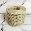 Gancho de chapéu material de algodão trançado de rattan bolsa feita à mão fio de algodão Lafite verão Algodão