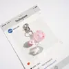 Nuevo Llavero de Conejo de Arena Movediza de Dibujos Animados Lindo Donut Acrílico Flotante Regalo para Pareja Mochila Decoración de Coche