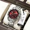 Atacado do Fabricante Transfronteiriço Popular Relógio Masculino Pulseira de Aço Relógio de Quartzo Moda Vidro Luz Azul Relógio Masculino Três Olhos