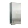 Armário de Limpeza de Porta Única Dupla em Aço Inoxidável Armário de Limpeza para Vassoura Mop Armário de Ferramentas Armazenamento de Diversos Armário de Armazenamento para Varanda