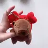 Celebridad de internet lindo capibara capibara colgante peluche juguete muñeca bolsa colgante llavero Muñeca Muñeca