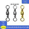 Anel de Figura-Oito Giratório em Aço Carbono em Formato de Garrafa Conector de Anel de Figura-Oito em Formato de Garrafa Pino Pequenos Acessórios Equipamentos de Pesca Venda Quente Transfronteiriça