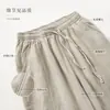 Pantalones de Lino Puro para Mujer, Estilo Delgado de Verano, Nuevo Modelo 2026, Cintura Alta, Corte Holgado, Caída Fluida, Adelgazantes, Pantalones Rectos de Pierna Ancha