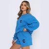 Conjunto de Sudadera y Pantalón de Chándal para Mujer 2025 Otoño e Invierno Nuevo Estilo Forrado de Polar Moda Letras Casual Running Ropa Deportiva Conjunto de Dos Piezas