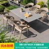 Mesa y silla de exterior para ocio, mesa y silla de terraza, mesa y silla de exterior para patio, jardín, mesa y silla de exterior, mesa de té y cafetería, conjunto de tres piezas