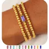 Pulseiras de 12 Pedras de Nascimento Amazon Transfronteiriças, Modernas e Únicas, Estilo Europeu e Americano de Nicho, Pulseiras Elásticas Empilháveis para Mulheres