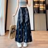 Pantalones Cortos Florales Retro Cómodos para Mujer 2025 Nuevo Verano Delgados Sueltos Estilo Bf Moda Perezosa Pantalones de Pierna Ancha