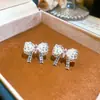 Estilo Dulce de Chica Coreana~Aretes de Plata con Zirconia Perla y Moño, Aretes de Lujo Ligero de Alta Gama, Accesorios de Aretes Versátiles de Moda