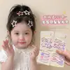 Pinzas para el pelo de niños que no dañan el pelo, lindas pinzas BB de estrella de cinco puntas para niñas, pasadores para flequillos y patillas, accesorios para el pelo de bebé