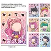 8 Piezas de Pegatinas de Rostros para el Grupo Femenino Huntress Manualidades DIY Impermeables Rompecabezas Pegatinas para Niños Sin Repetir