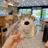 Nuevo Lindo Peluche Perro Westie Creativo Liga para el Cabello Muñeca Falda Llavero Cachorro Lindo Colgante de Bolso para Mujeres