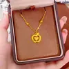 Cadena para Clavícula de Escama de Dragón de Cobre Chapado en Oro de Larga Duración que Conserva el Color, Diseño de Nicho de Lujo Ligero con Pedrería, Collar de Caviar para Mujer, Moderno y Versátil