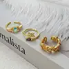 Anillo Versátil Ajustable de Ala de Piedra Preciosa Vintage con Diamante Brillante y Circonita Anillo de Mujer de Lujo Ligero de Gama Alta de Nicho