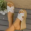 2026 Verano Nuevo Comercio Exterior Talla Grande Sandalias de Cuña Tejidas Casuales y Cómodas para Mujer de Vacaciones Forma de H Playa 43