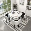 Mesa de Recepção Simples e Combinação de Cadeiras Mesa de Negociação Recepção de Loja Comercial Mesa e Cadeira Mesa Redonda Pequena para Lazer de Escritório