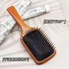 Pente de massagem com almofada de ar antiestático Ivan, pente de cabeleireiro, cabeça de pente, massagem de meridianos, bolsa de cabelo, pente, madeira maciça