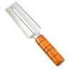 Cuchillo de fruta de acero inoxidable para el hogar con mango de madera, hoz, cimitarra pequeña, cuchillo de pala para piña, cortador multifuncional