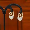 Brincos Elegantes Dongdaemun Coreanos Femininos Design de Nicho Sentido Zircônia Coração de Pêssego Simples Estudante Versátil Clipe de Orelha Moderno