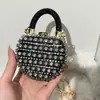 Bolsa transversal transfronteiriça, bolsa de mão, bolsa de noite, carteira, bolsa de mão cravejada de diamantes, bolsa transversal cravejada de diamantes da moda 2026