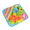 Brinquedo Tapete de Farejar para Animais de Estimação Transfronteiriço para Gatos e Cachorros, Tapete de Treinamento com Esconderijo de Comida Quebra-Cabeça para Animais de Estimação Pequenos, Tapete de Farejar para Animais de Estimação Tigela Alimentadora Lenta