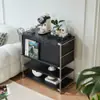 Estantería para Libros con Puerta abatible Acero Inoxidable Estilo Bauhaus Sala de Estar Estante de Almacenamiento de Ranura Estrecha Gabinete para Cafetera Gabinete de Almacenamiento Almacenamiento