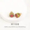 En stock, entrega rápida, accesorios tradicionales de oro arena que no se decoloran, pulseras de estilo chino, colgantes, accesorios hechos a mano para DIY, productos semiacabados