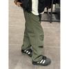 Pantalones de Montañismo para Hombre Machete Cortar Madera Alargados Gris Verde Nailon Pantalones Americanos Altos Verano