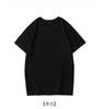 Crewneck manga curta T-shirt 200g Xinjiang Algodão cor sólida manga curta primavera e outono camisa inferior preto e branco T-shirt homens e mulheres amantes atacado