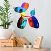 TYU063 transfronterizo tridimensional caricatura perro colorido espejo acrílico pegatinas impresión UV pegatinas de pared vidrio orgánico transparente