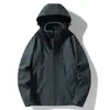 Chaqueta para Mujer Nueva Primavera y Otoño 2025 Desmontable Delgada para Exteriores Resistente al Viento e Impermeable Moderna Ropa de Viaje para Montañismo