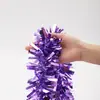 Fita de enfeite de Natal pompom de líder de torcida decoração de Halloween aniversário flor puxada decoração de atividade de festival tinsel