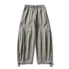 Pantalones casuales anchos de estilo retro japonés trendy Rumeng para hombre y mujer, holgados de otoño, con caída, corte recto, versátiles para el trabajo
